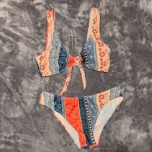 SHEIN Multicolor Patchwork Bikini